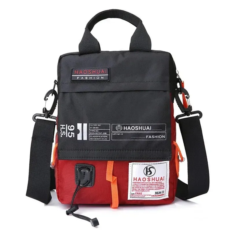 2025 New Shoulder Messenger Bag Casual Men's Bag Portable Briefcase Nylon Waterproof Outdoor Bag Man Messenger Bags Handbags