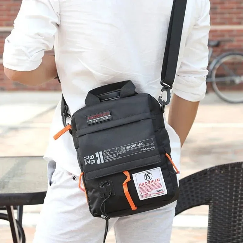 2025 New Shoulder Messenger Bag Casual Men's Bag Portable Briefcase Nylon Waterproof Outdoor Bag Man Messenger Bags Handbags