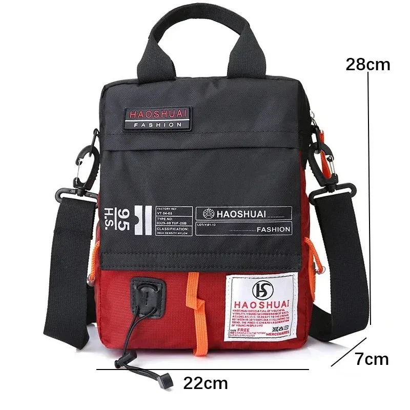 2025 New Shoulder Messenger Bag Casual Men's Bag Portable Briefcase Nylon Waterproof Outdoor Bag Man Messenger Bags Handbags