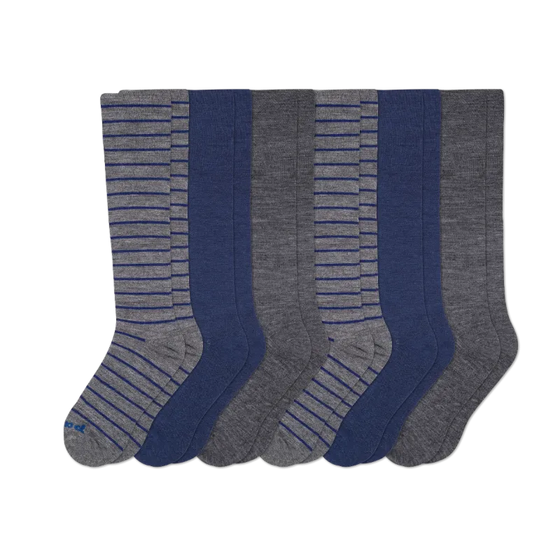 6 Pack - Men's Compression Socks