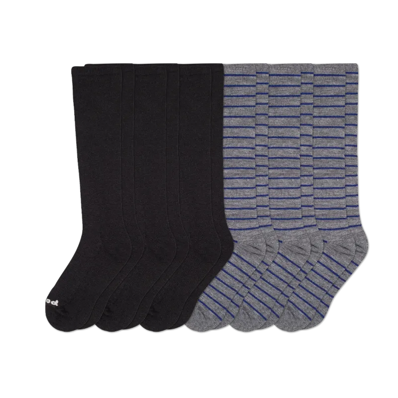 6 Pack - Men's Compression Socks