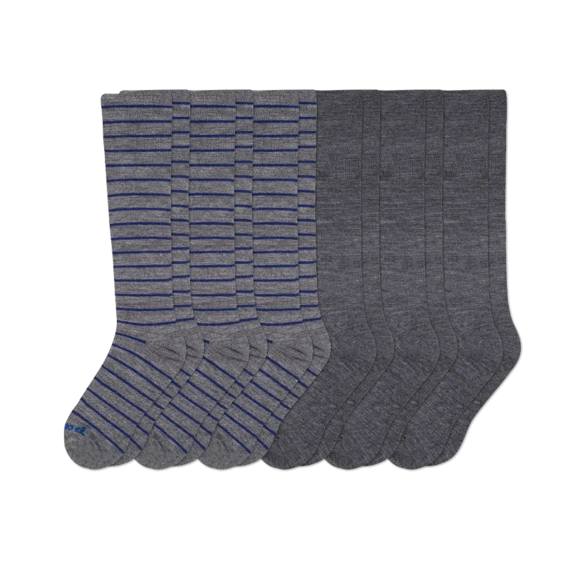 6 Pack - Men's Compression Socks