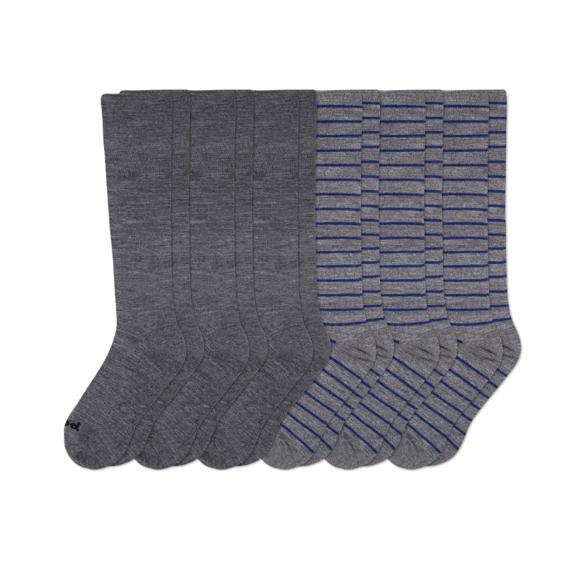 6 Pack - Men's Compression Socks