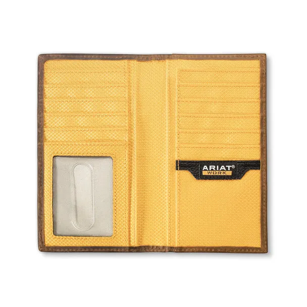 Ariat Rodeo Work Incognito Medium Brown Wallet - A3400644