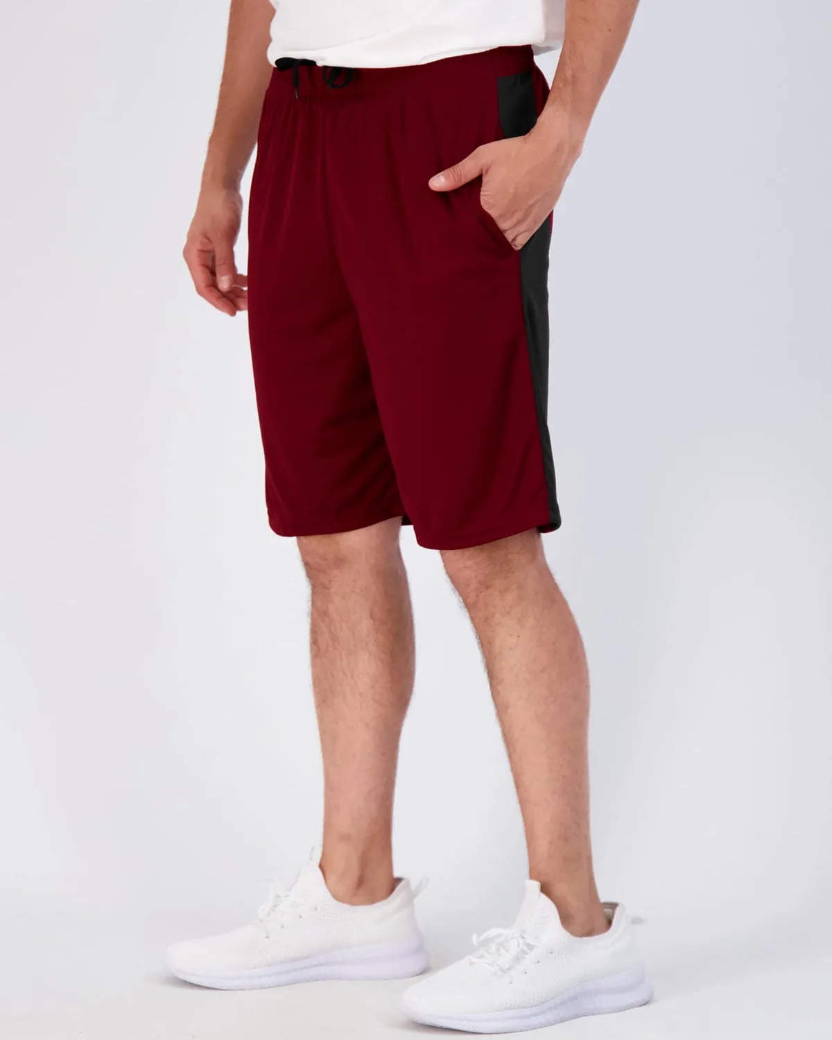 ASUDESIRE 5 Pack Men's Athletic Shorts Mesh Workout Gym Activewear Basketball Shorts 8" Inseam With Pockets