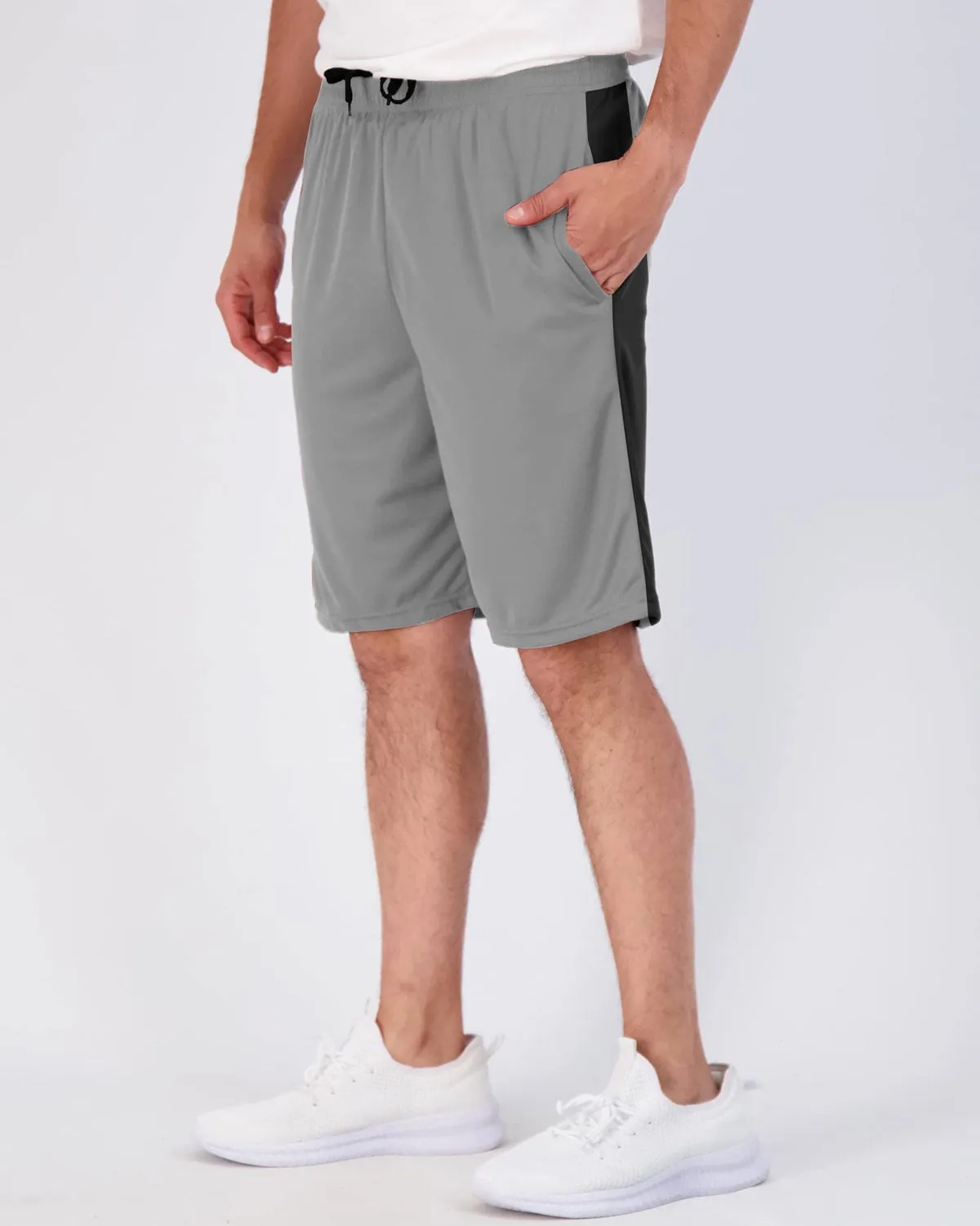 ASUDESIRE 5 Pack Men's Athletic Shorts Mesh Workout Gym Activewear Basketball Shorts 8" Inseam With Pockets