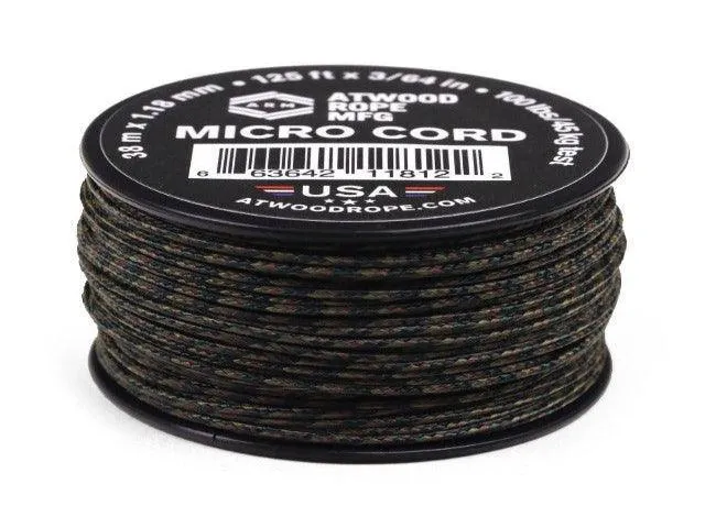 Atwood Micro Cord 1.18mm - Woodland Camo