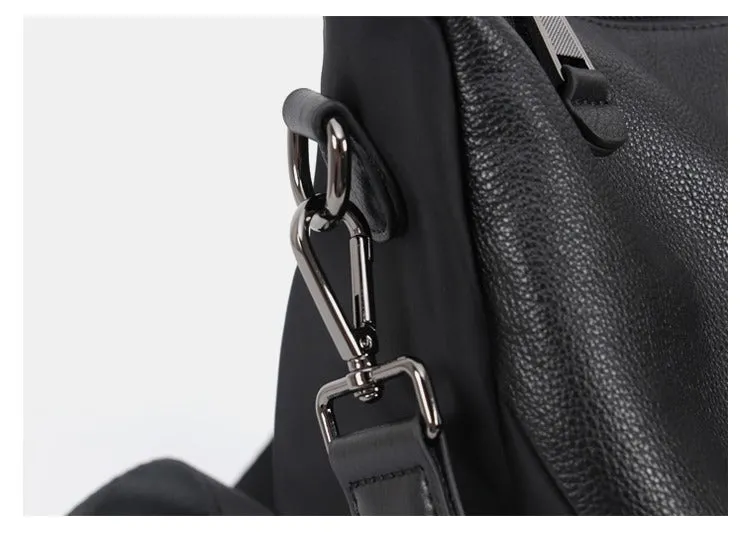 Black Backpack Womens Convertible Backpack Handbag Nylon Rucksack Backpack