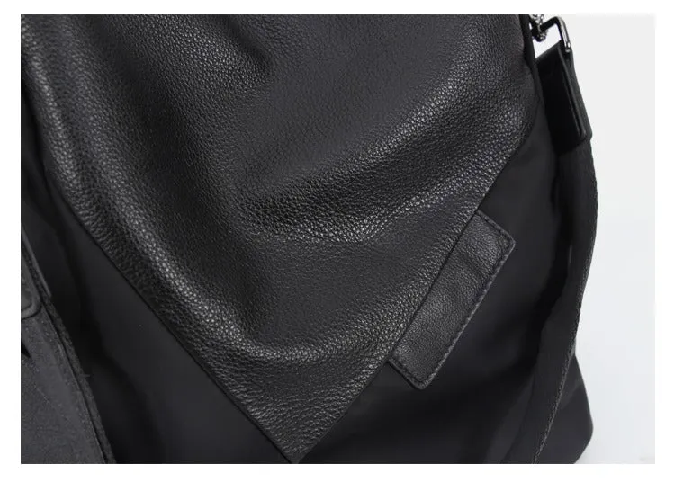 Black Backpack Womens Convertible Backpack Handbag Nylon Rucksack Backpack