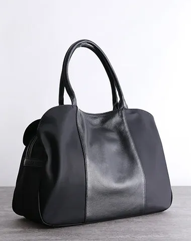 Black Nylon Shoulder Bag Nylon Shopper Bag Womens Nylon Handbag Black Nylon Crossbody Bag for Men