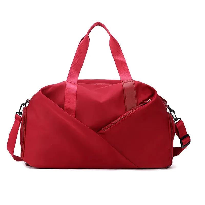 Black Sports Gym Bag Travel Dry Wet Bag Handbag Multifunction Swimming Shoulder Messenger Weekend Fitness Training Bag