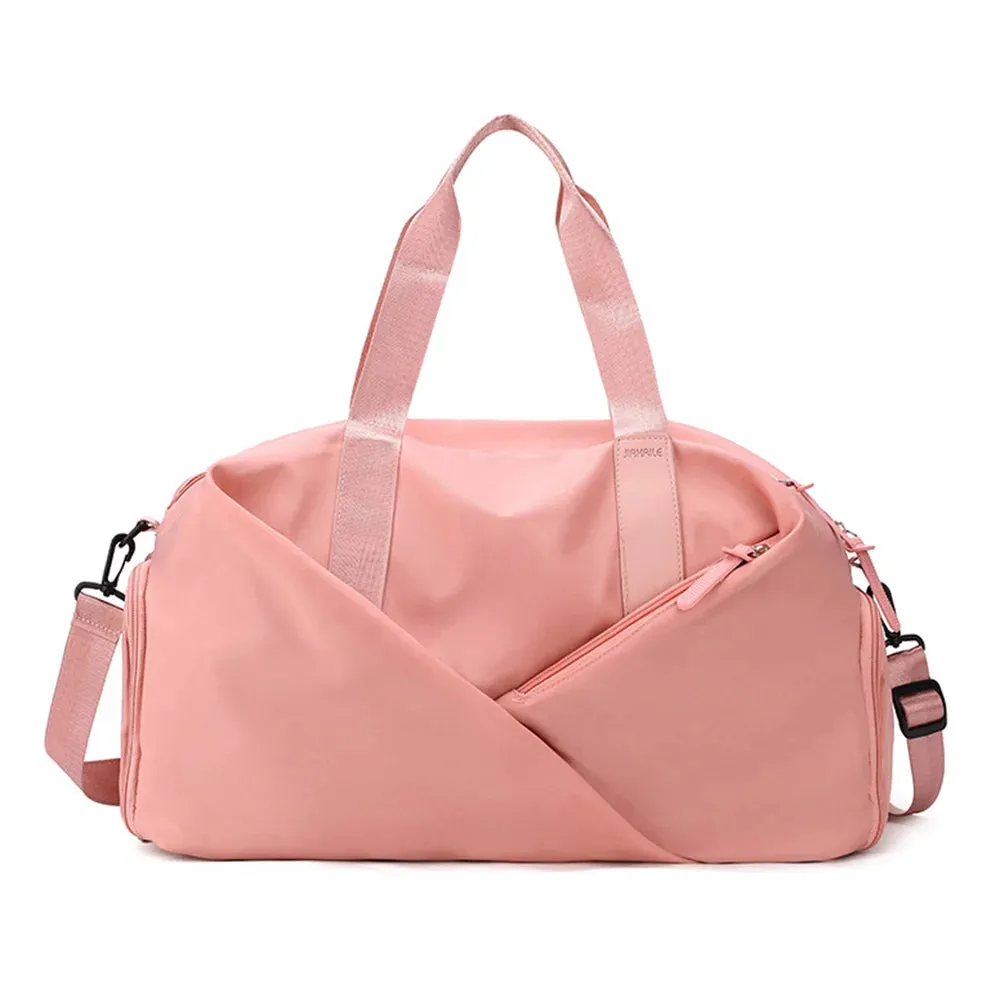 Black Sports Gym Bag Travel Dry Wet Bag Handbag Multifunction Swimming Shoulder Messenger Weekend Fitness Training Bag