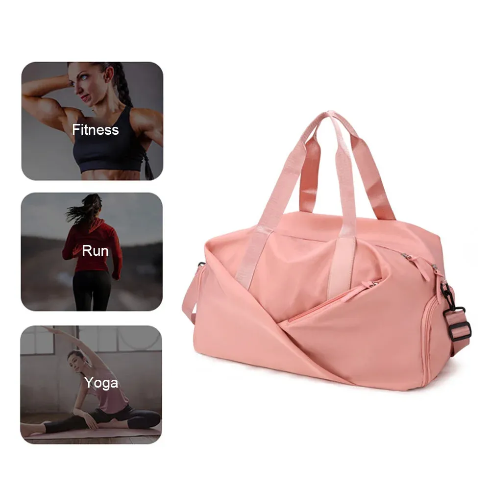 Black Sports Gym Bag Travel Dry Wet Bag Handbag Multifunction Swimming Shoulder Messenger Weekend Fitness Training Bag