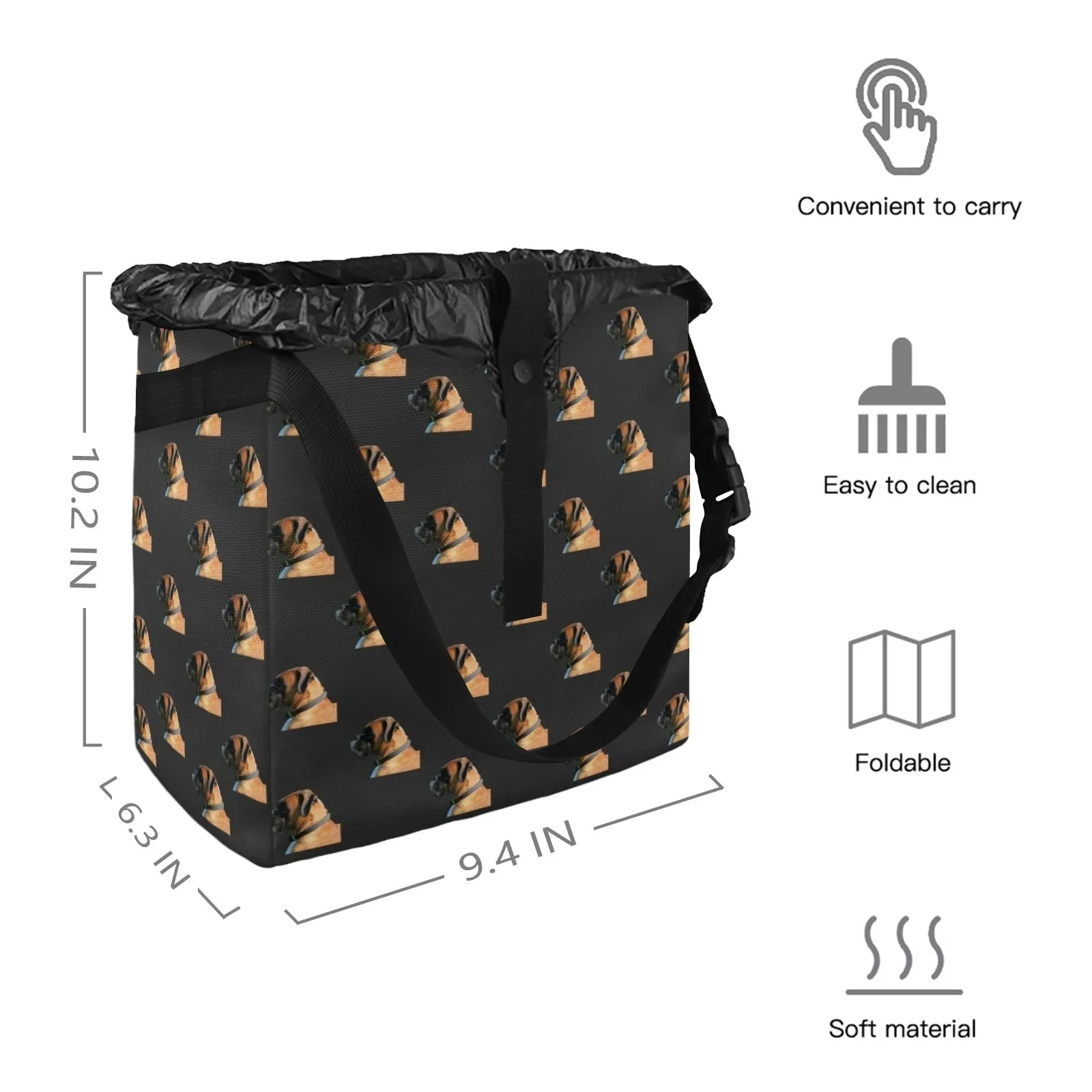 Boxer Car Trash Bag