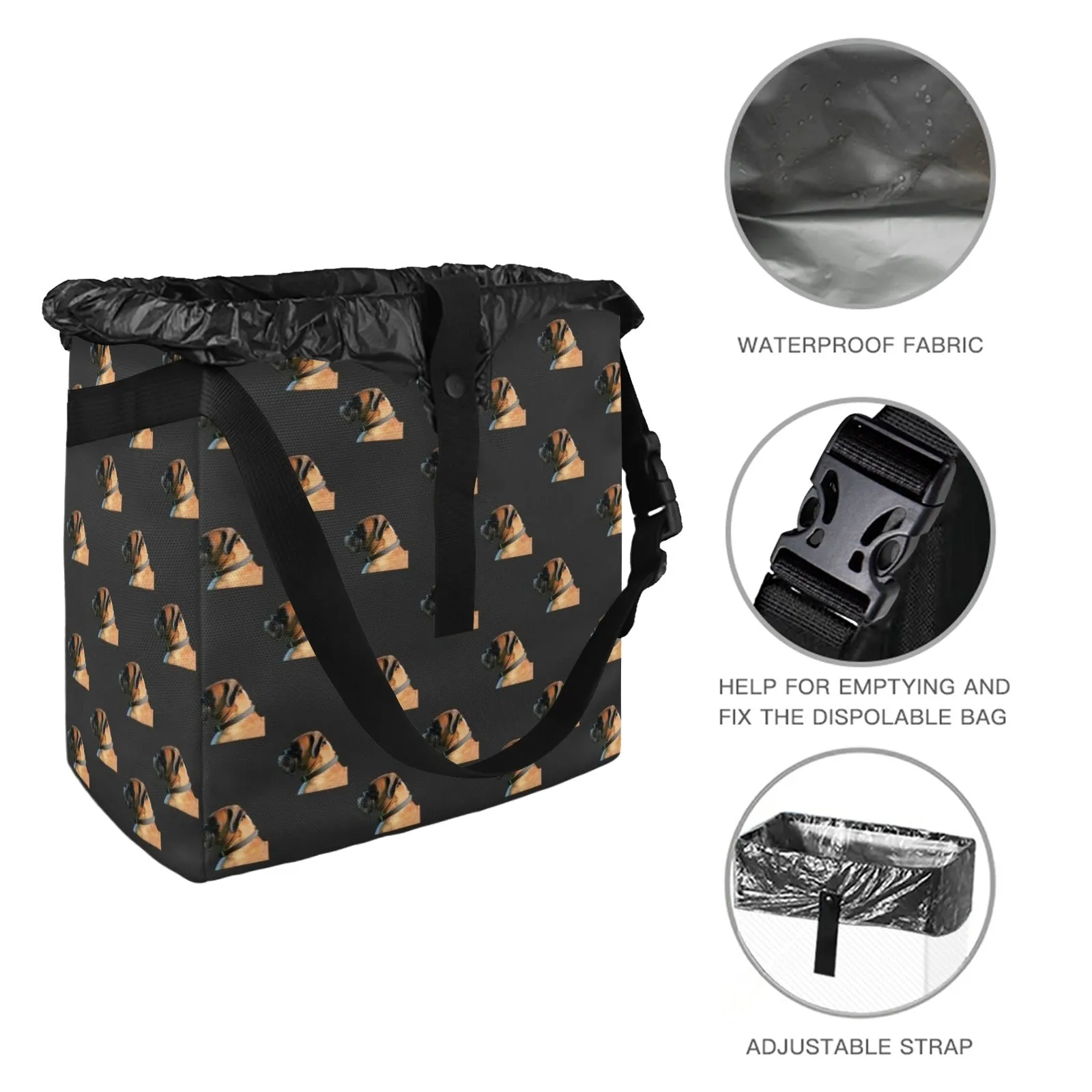 Boxer Car Trash Bag