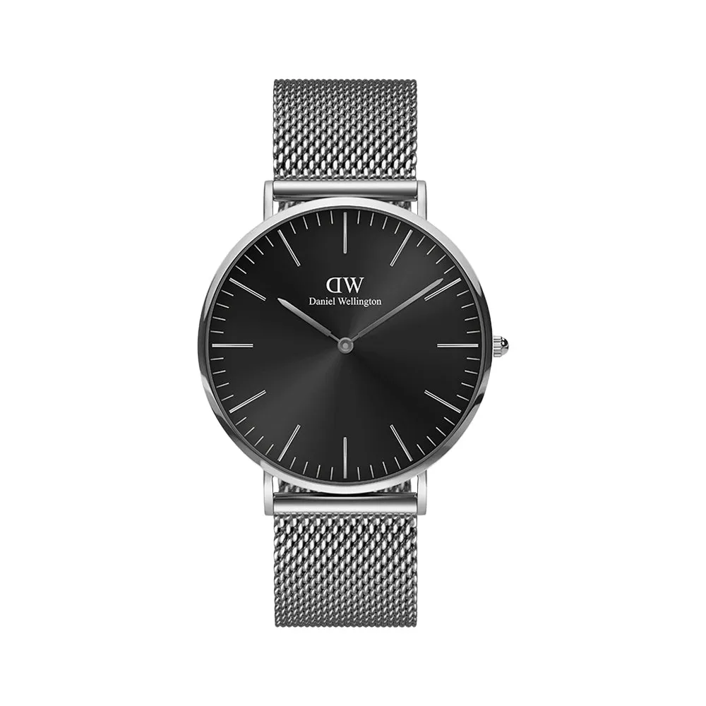 Daniel Wellington Men's Watch Silver Tone Case Quartz