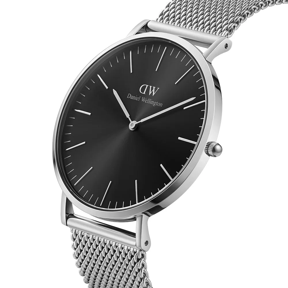 Daniel Wellington Men's Watch Silver Tone Case Quartz
