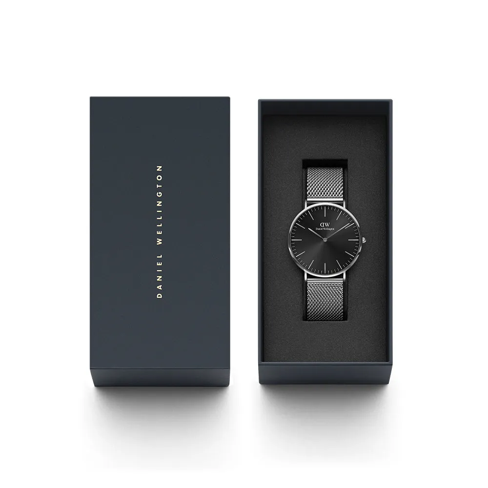 Daniel Wellington Men's Watch Silver Tone Case Quartz
