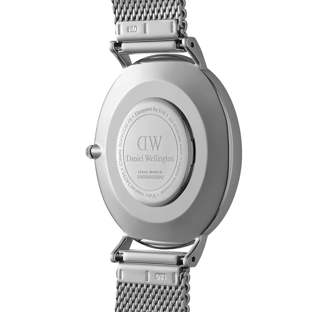 Daniel Wellington Men's Watch Silver Tone Case Quartz