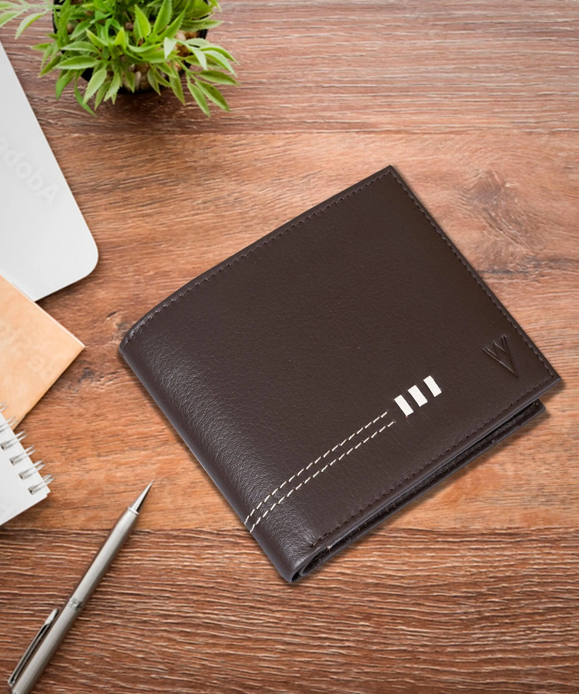 De Rigor Bi Fold Men Wallet Brown