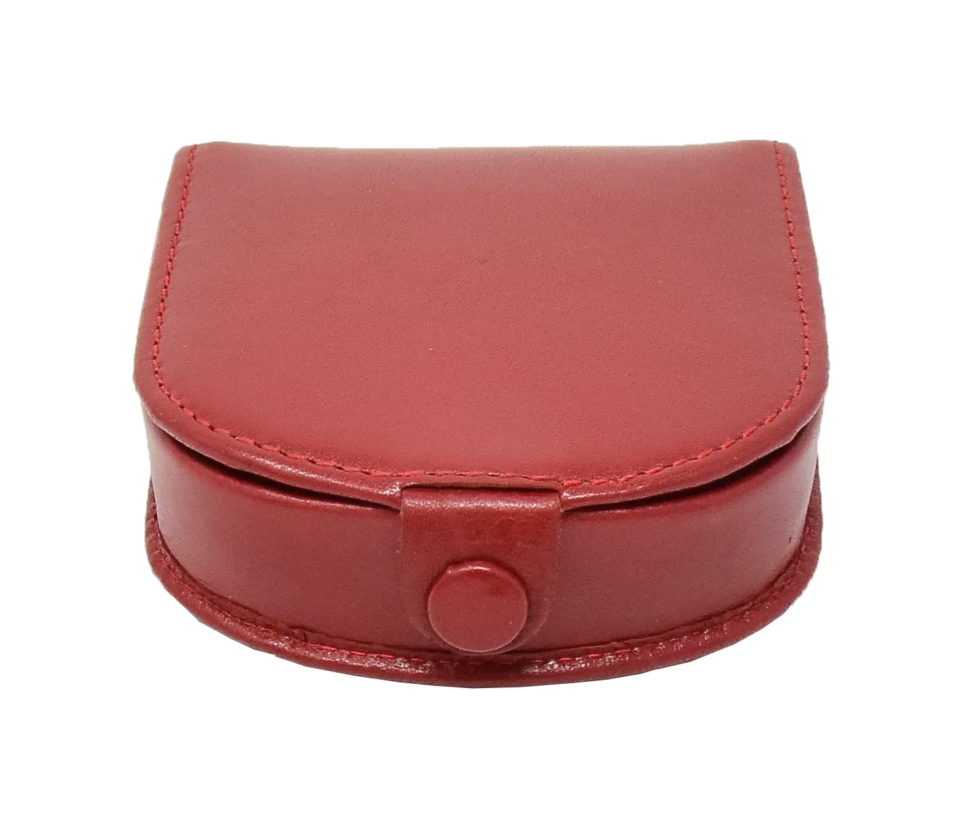DR437 Horse Shoe Luxury Leather Coins Wallet Red