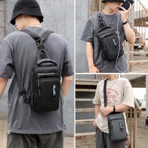 Durable Comfortable Cool Men's Multifunctional Charging Bags