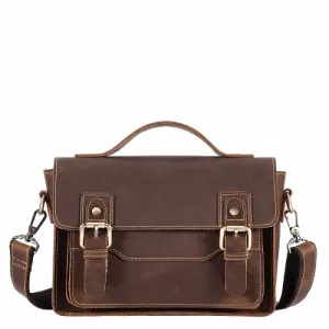 Durable Genuine Leather Messenger Bag for Mens,Top layer cowhide
