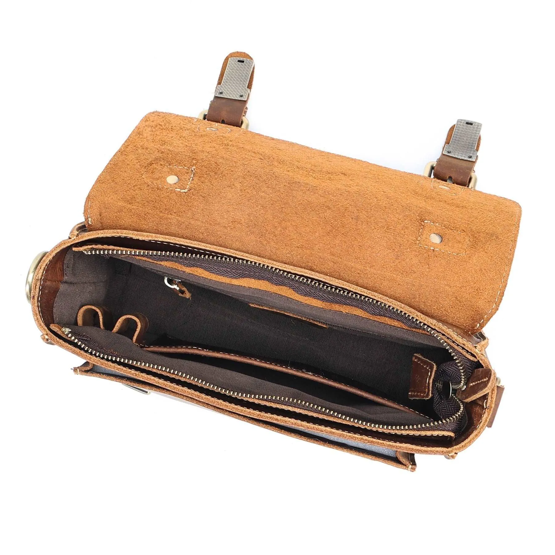 Durable Genuine Leather Messenger Bag for Mens,Top layer cowhide