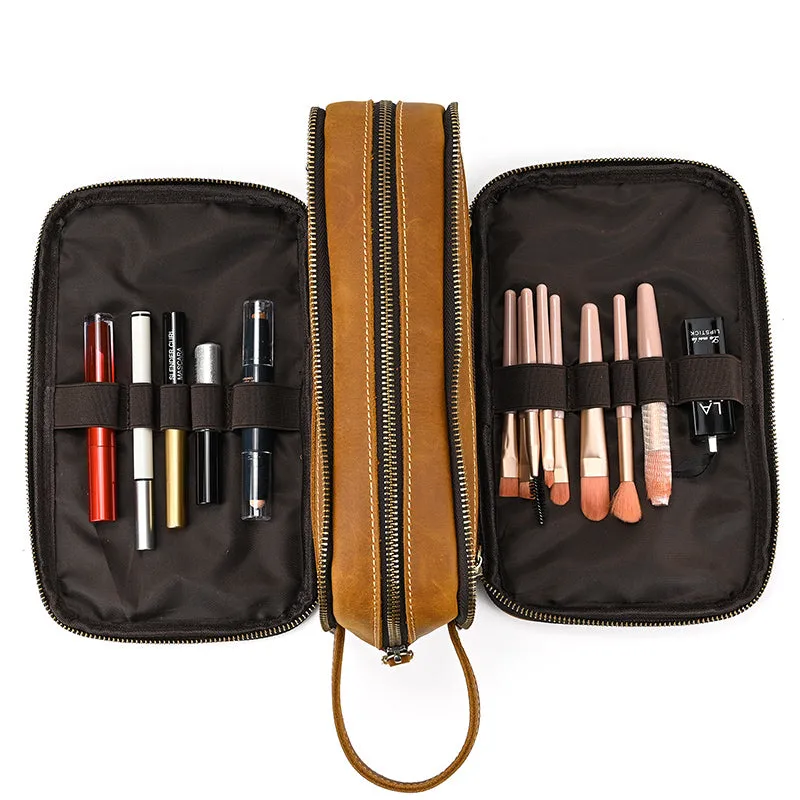 Groomsmen Gift Personalized Leather Toiletry Bag Waterproof Leather Dopp Kit Men's Shaving Kit, Groomsmen Proposal