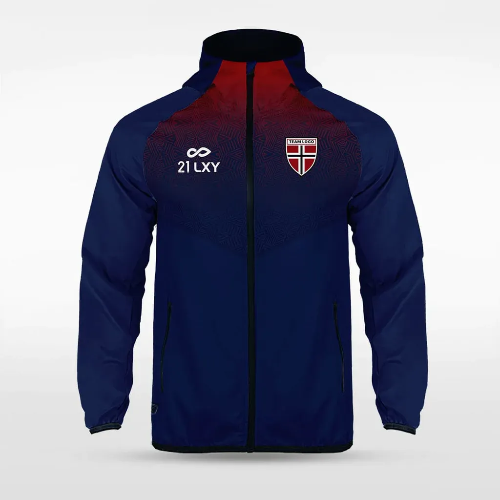 Historic Maya - Customized Men's Sublimated Full-Zip Waterproof
