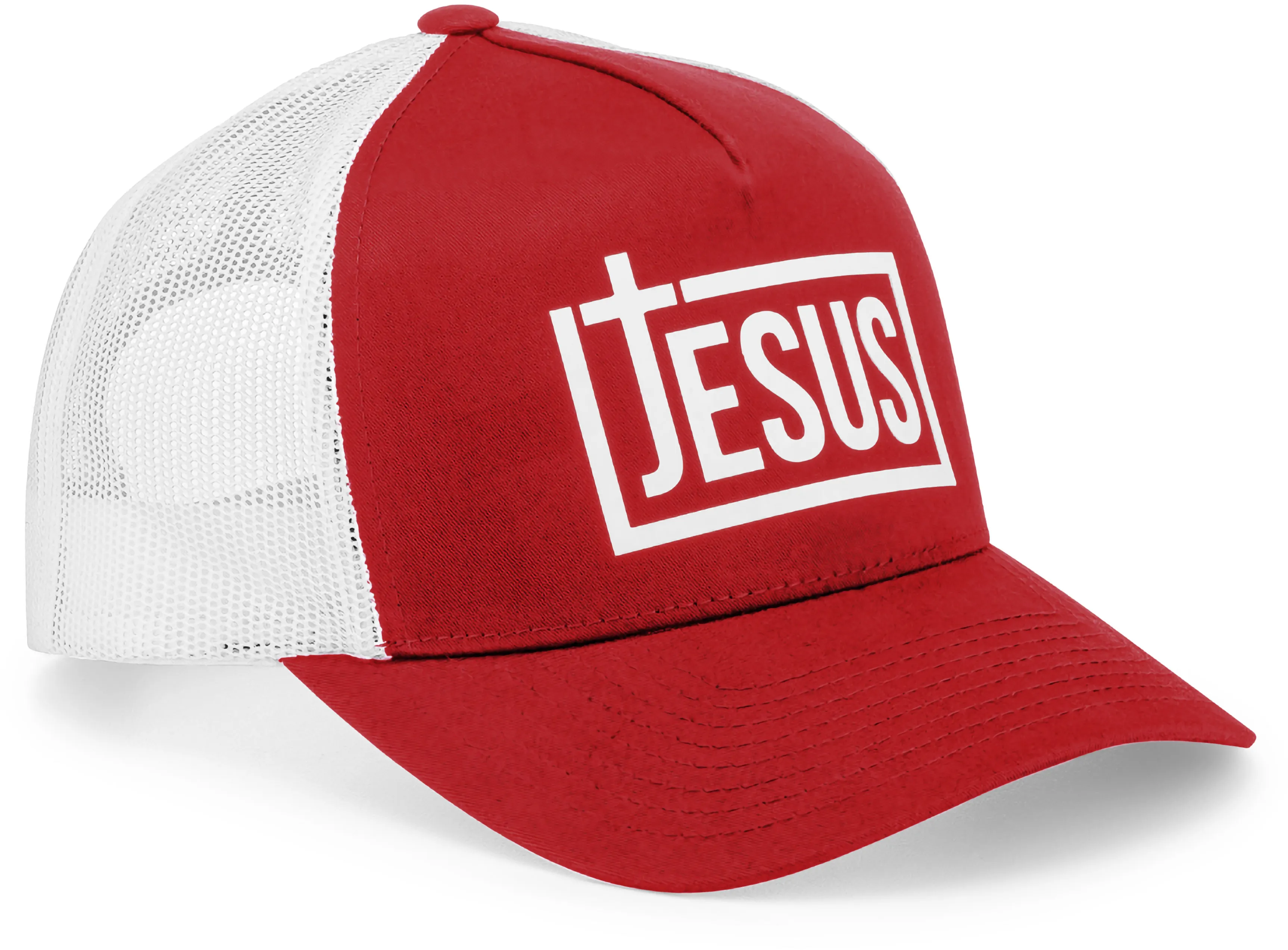 Jesus Cross Christian Trucker Hat for Men