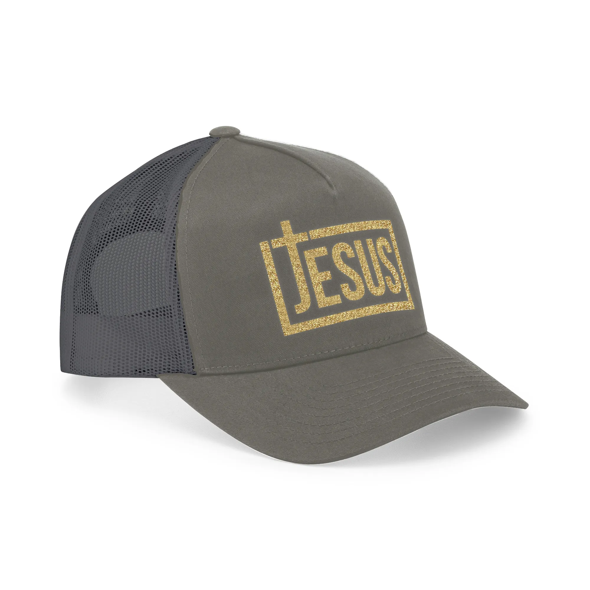 Jesus Cross Christian Trucker Hat for Men