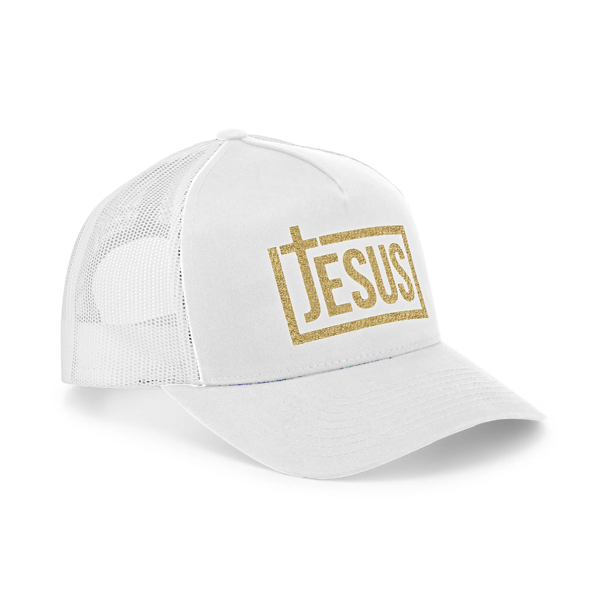 Jesus Cross Christian Trucker Hat for Men
