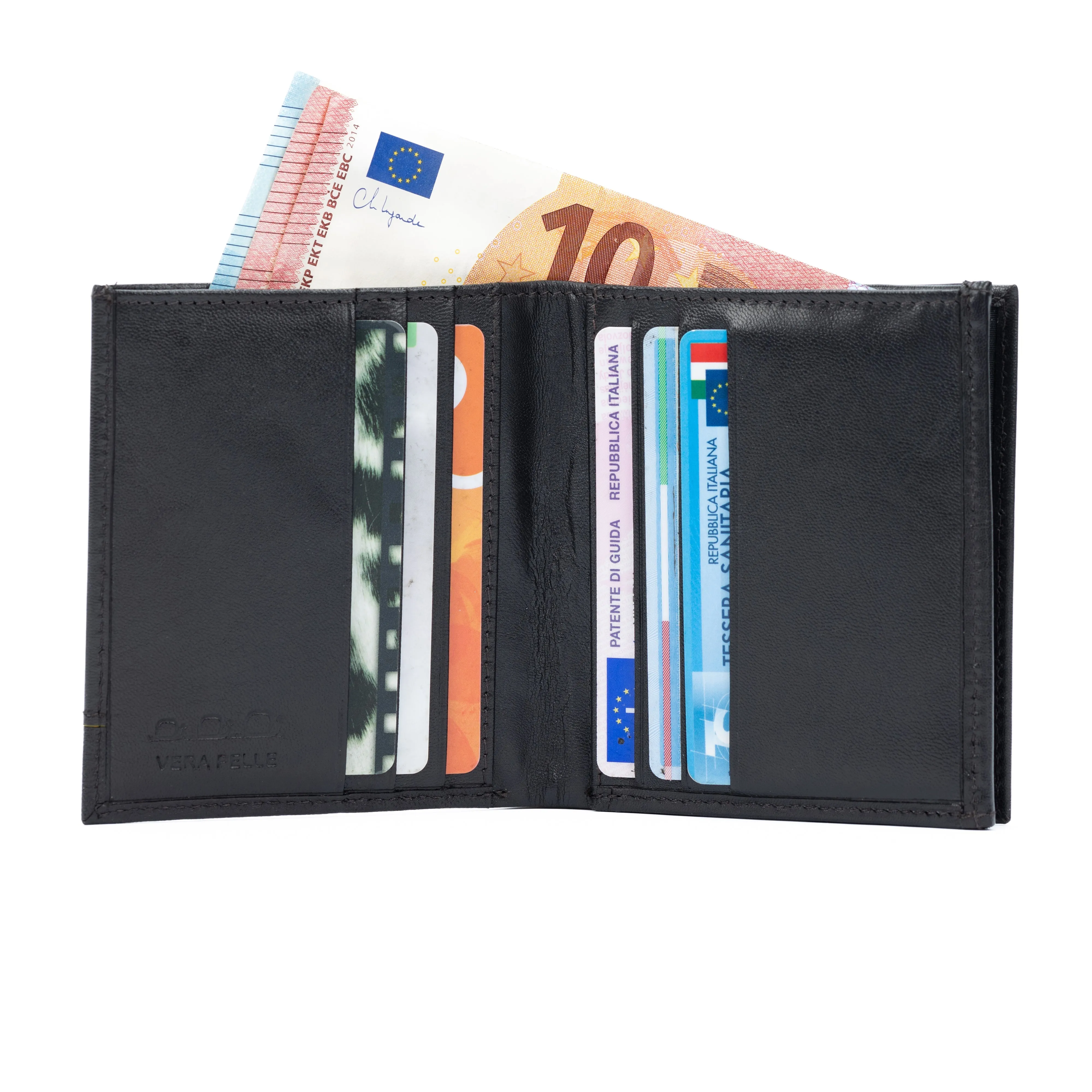 K11025BB | Genuine Leather Men's Wallet in Dark Brown