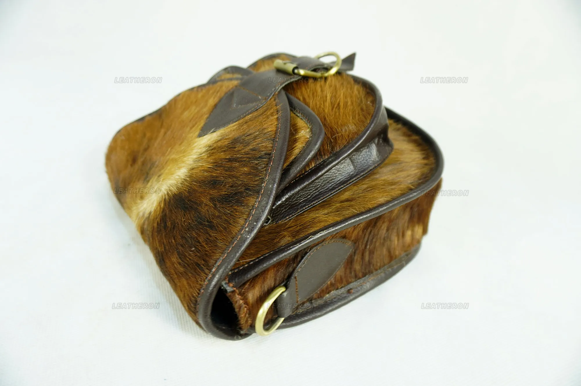 Ladies Real Cowhide Leather Crossbody Purse