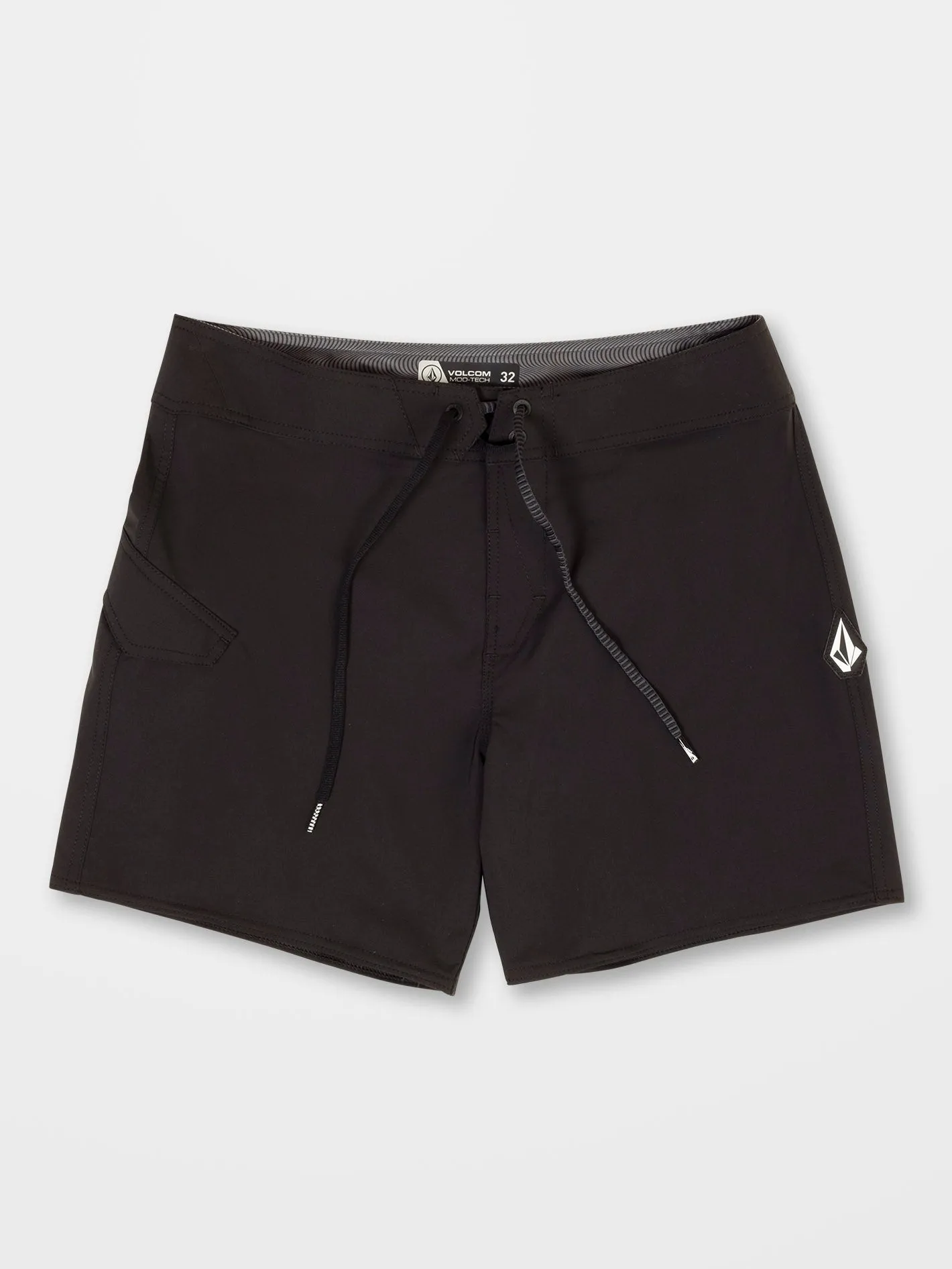 Lido Solid Mod 16" Boardshort - BLACK