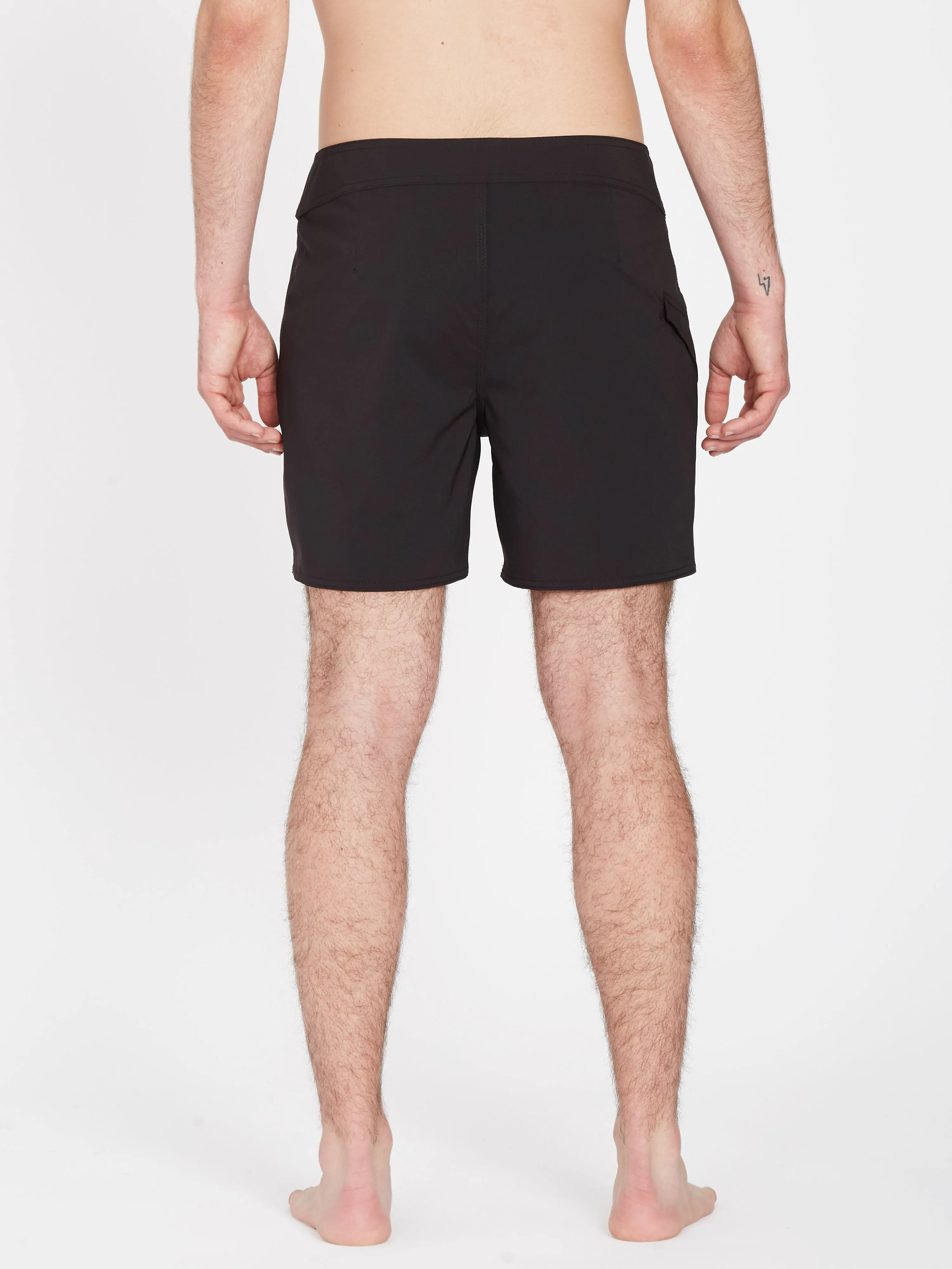 Lido Solid Mod 16" Boardshort - BLACK