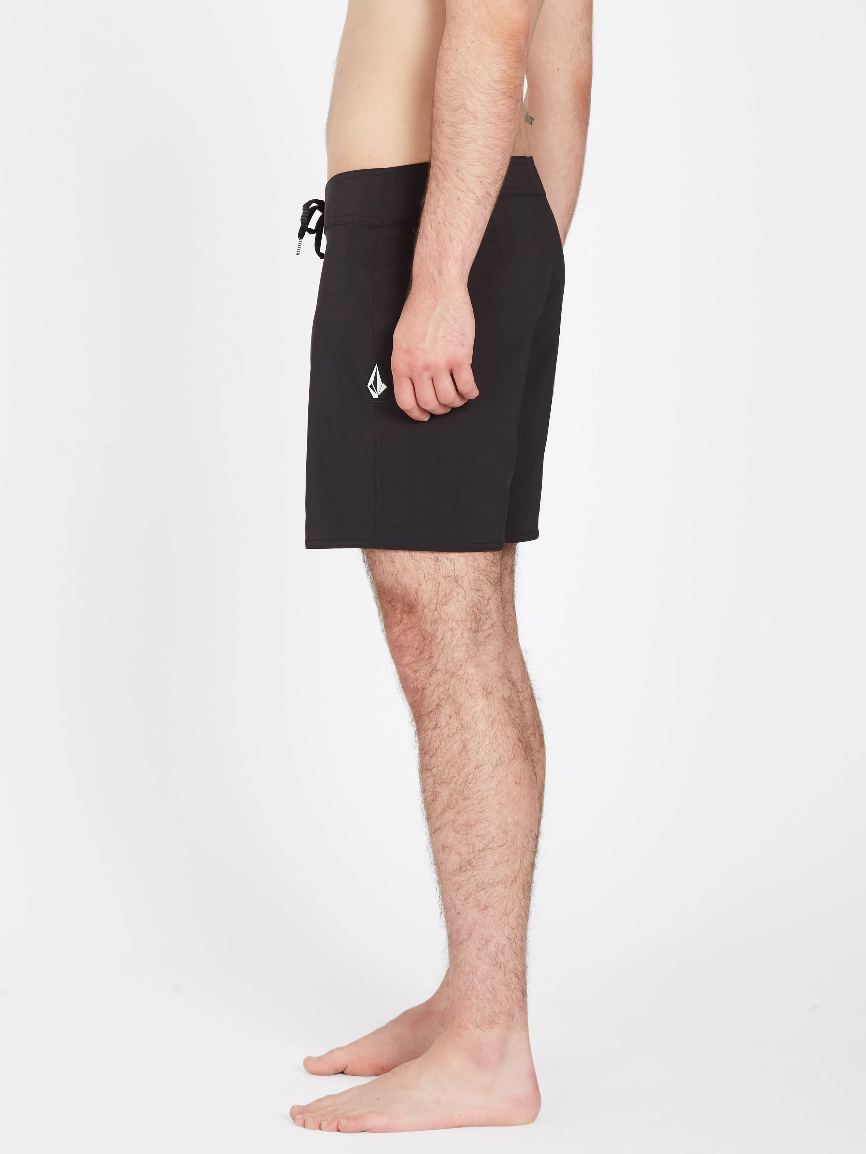 Lido Solid Mod 16" Boardshort - BLACK