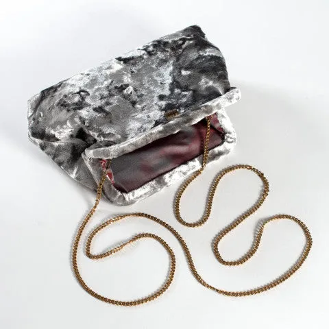 Marian Paquette Liette Crushed Velvet Clutch