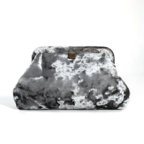 Marian Paquette Liette Crushed Velvet Clutch