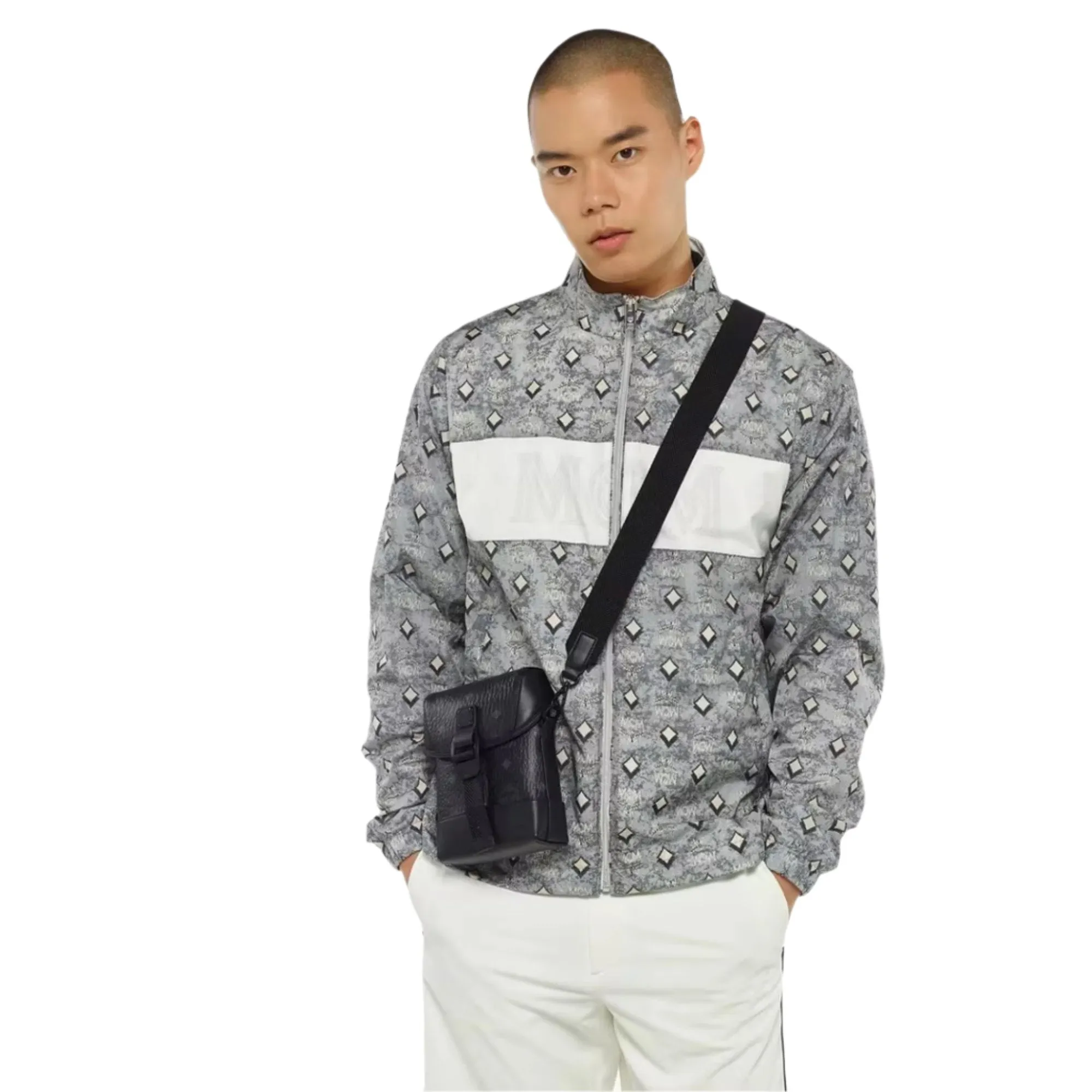 MCM Men's the Aren Crossbody Bag Features a North-south Form Ideal for Handsfree Wear