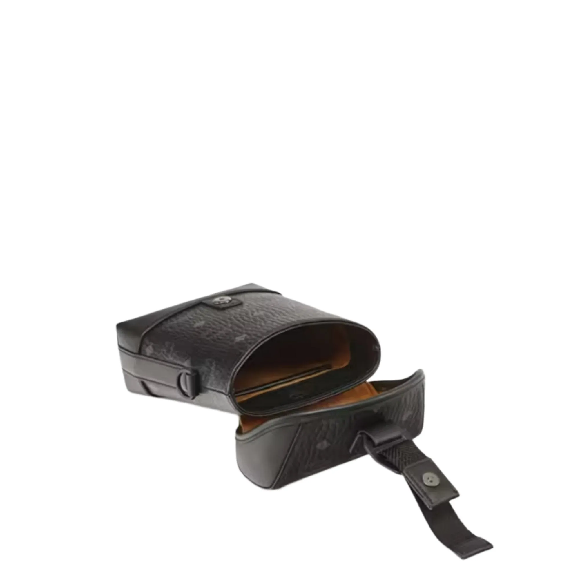 MCM Men's the Aren Crossbody Bag Features a North-south Form Ideal for Handsfree Wear
