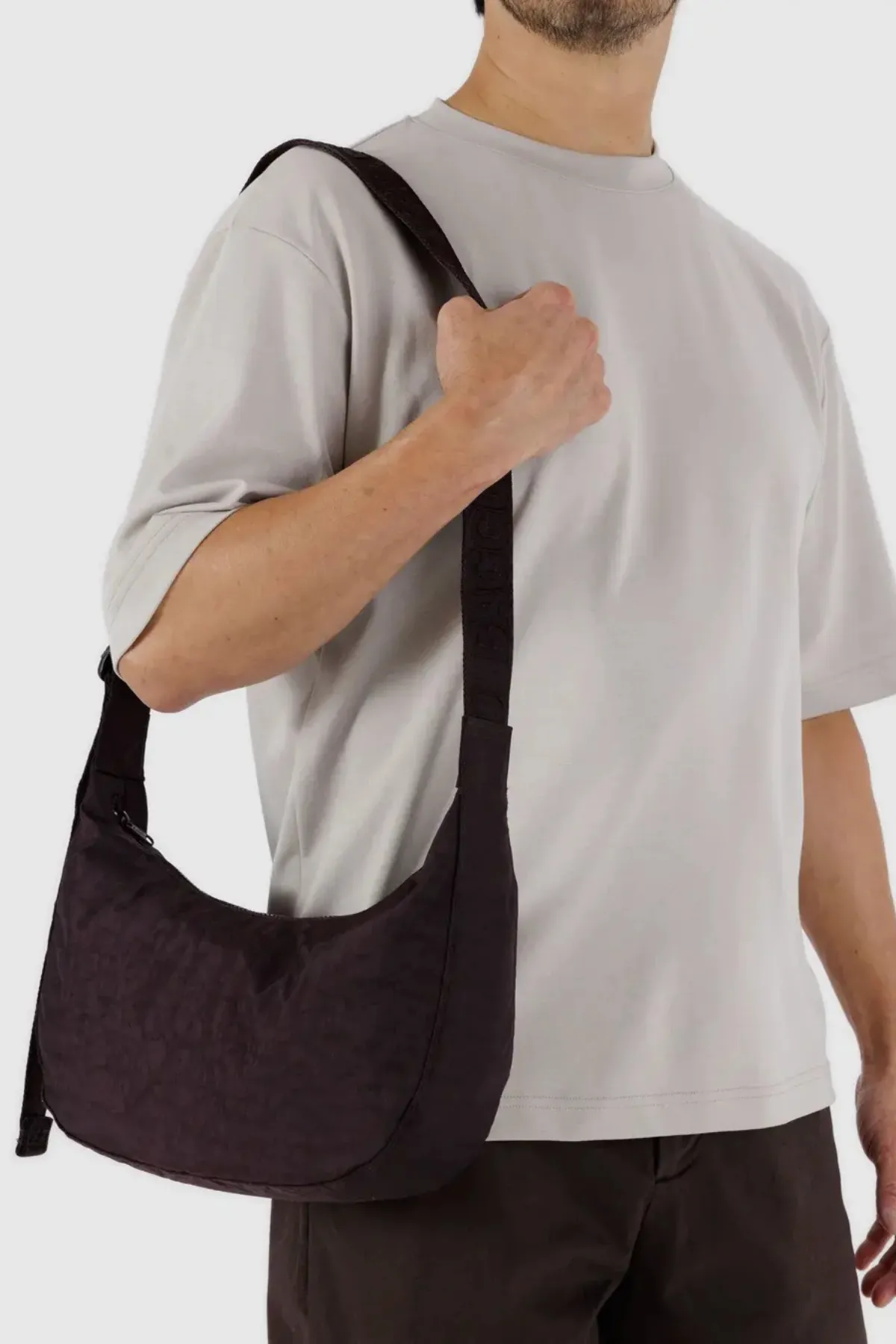 Medium Nylon Crescent Bag