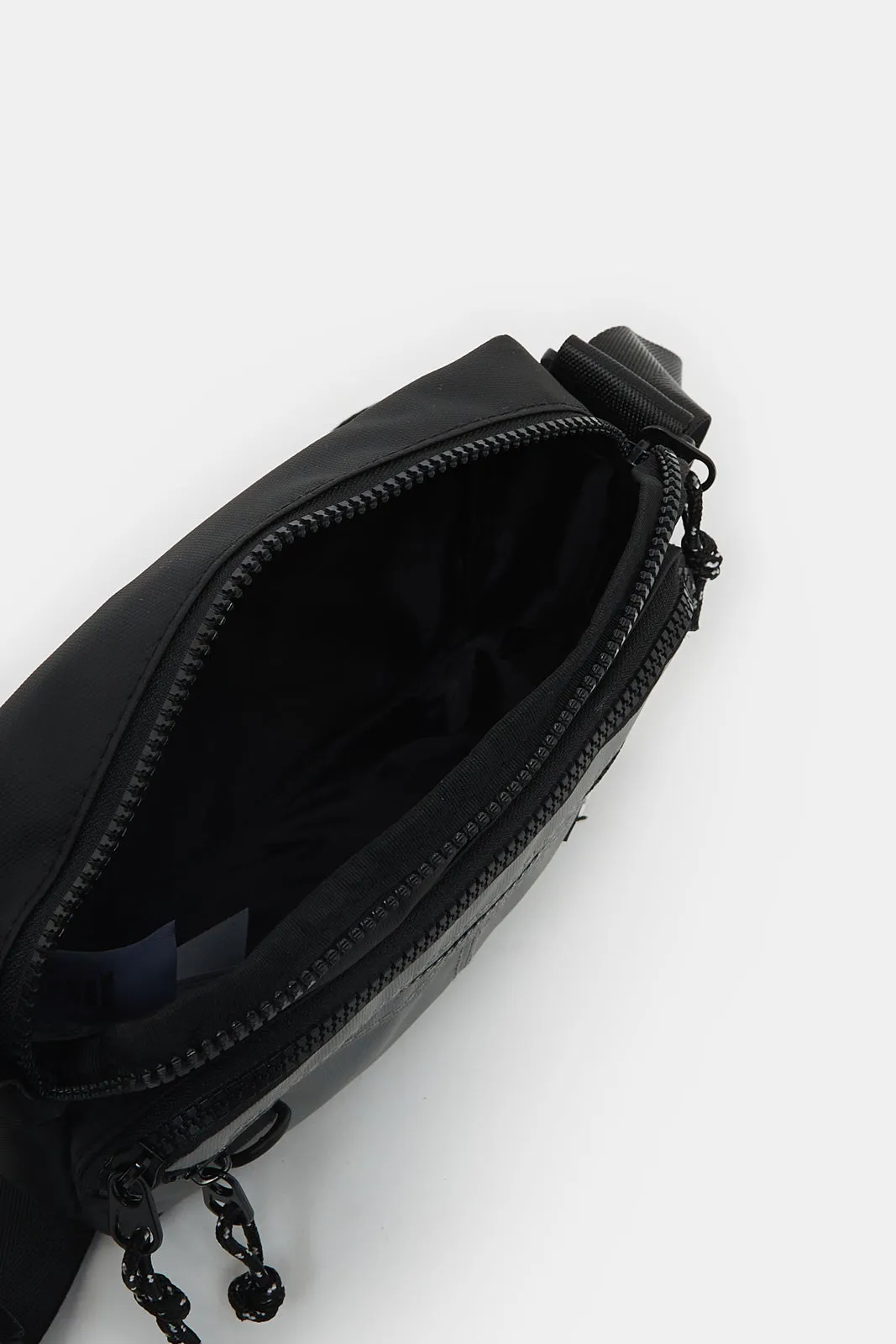Men Black Black Cross Body Bag