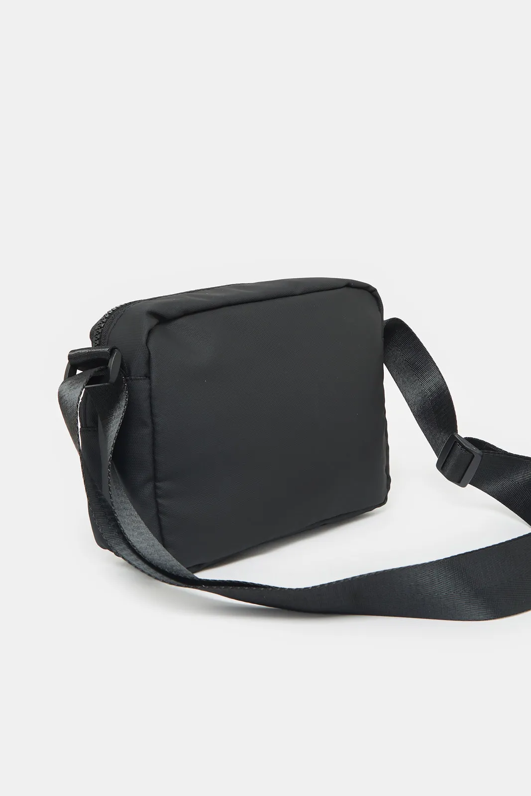 Men Black Black Cross Body Bag