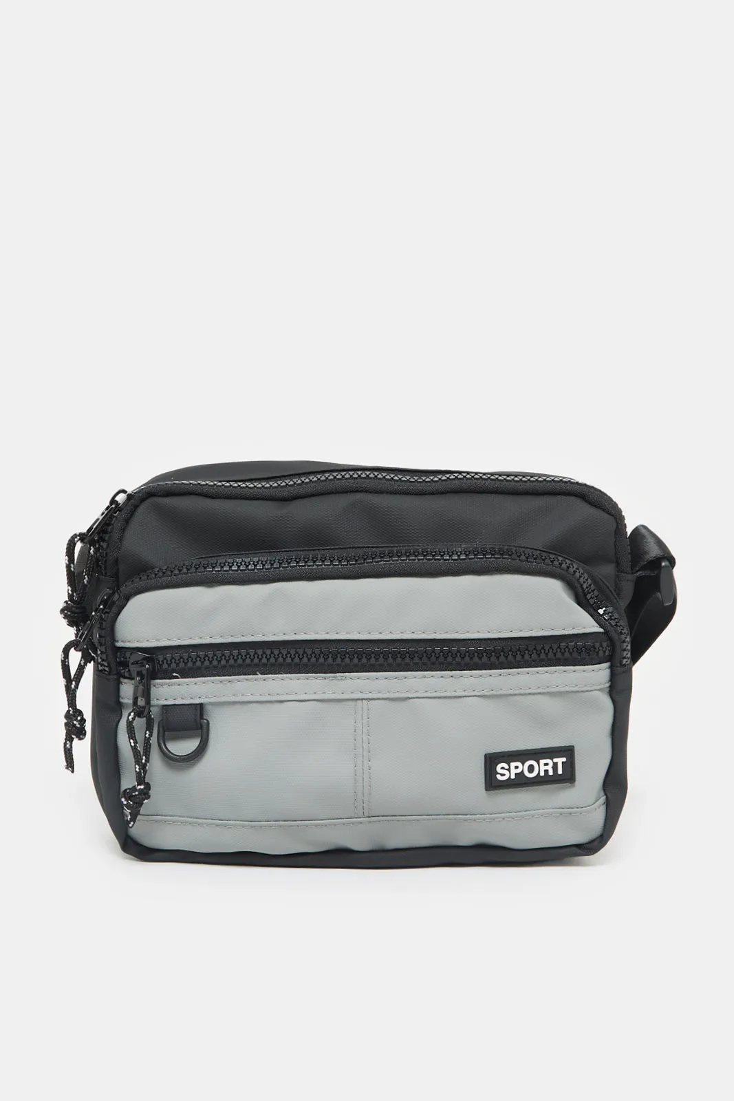 Men Black Black Cross Body Bag