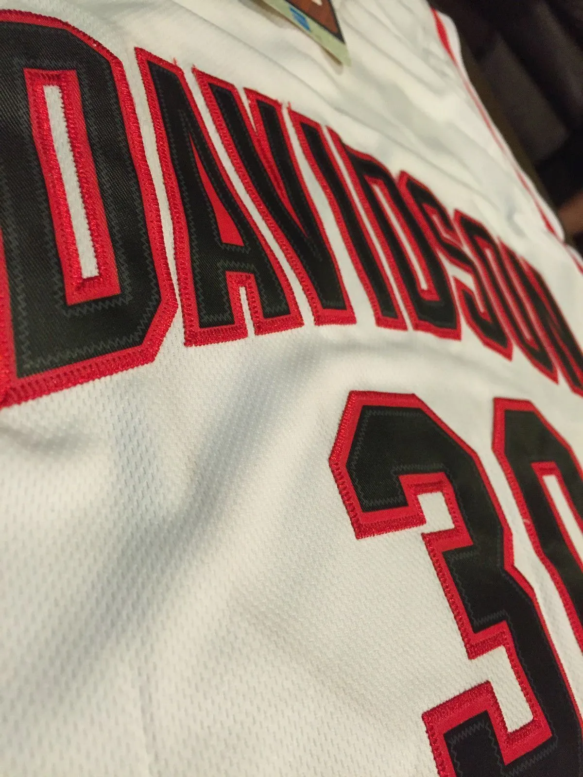 Men Davidson Wildcats 30 Stephen Curry Jersey White Swingman