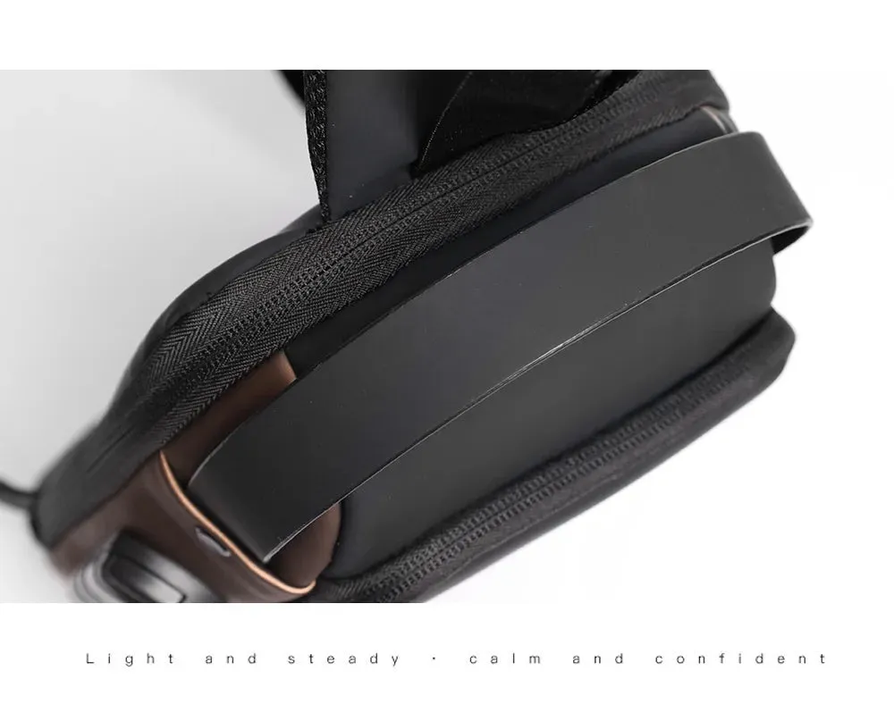 Men's Anti-Theft Chest Bag – USB Charging Crossbody Sling Bag for School, Travel & Daily Use