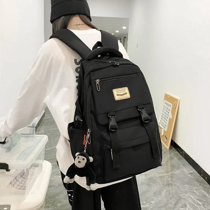 Men's Capacity Campus Waterproof Korean Style Junior Bags