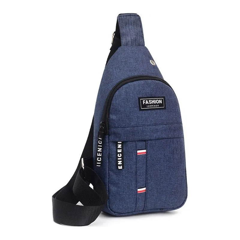 Men's Chest Bag Fashion Korean-Style Casual Sports Office Water-Proof Shoulder Crossbody Bags Cross Body for Men